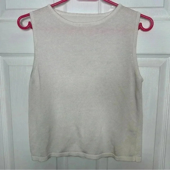 Tank  Top Knit White Size Small - Picture 1 of 16
